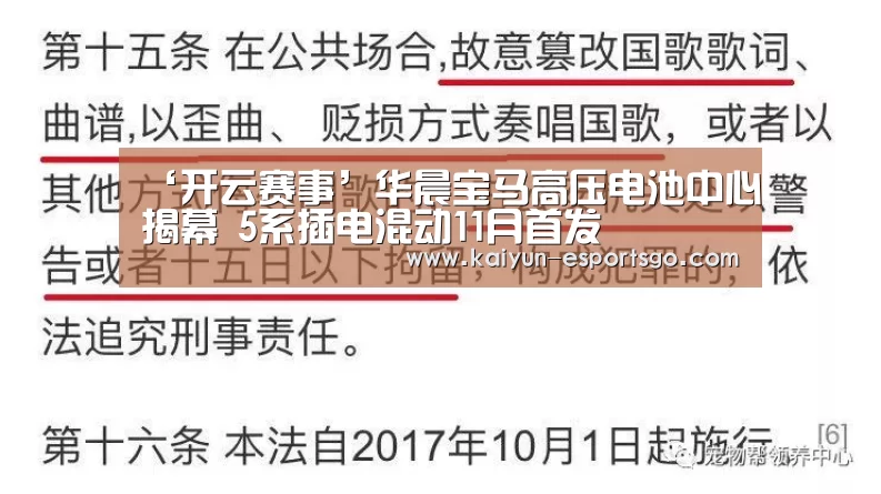 ‘开云赛事’华晨宝马高压电池中心揭幕 5系插电混动11月首发(图1) 开云赛事
